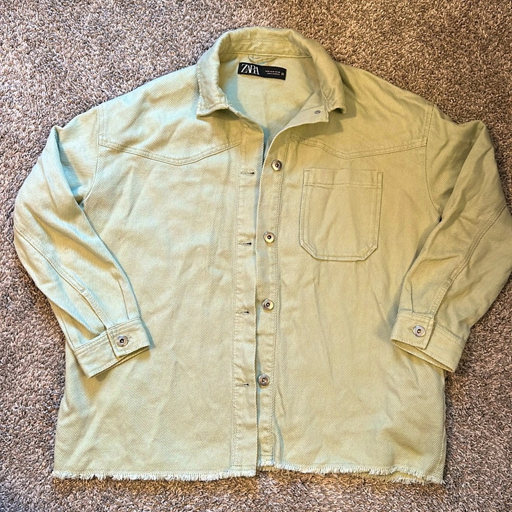 (5 for $20) Zara Women’s Sz M Mint Green Shacket
